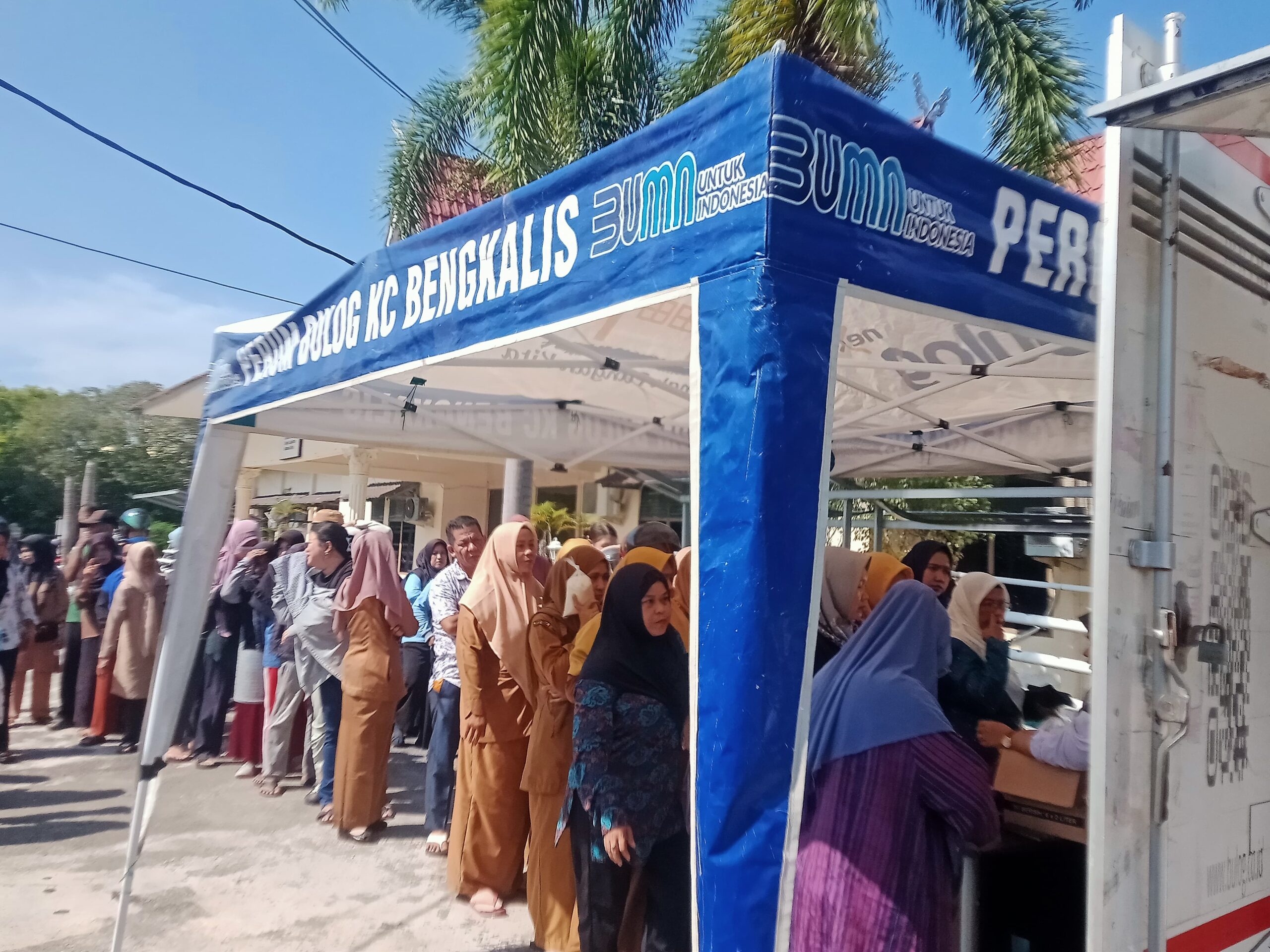 Gerakan pangan murah  (GPM)dinas ketahanan pangan kab Bengkalis