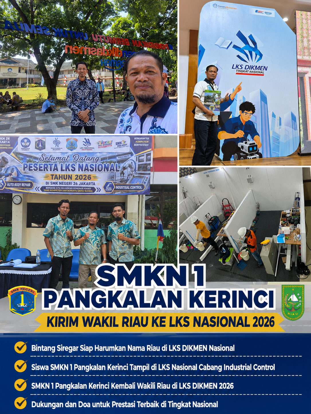 SMKN 1 Pangkalan Kerinci Kirim Wakil Riau ke LKS Nasional 2026